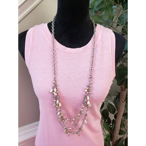 Old Navy Sheath Dress Women's Size Large Pink Solid Sleeveless Stretch Crew Neck - Picture 5 of 11